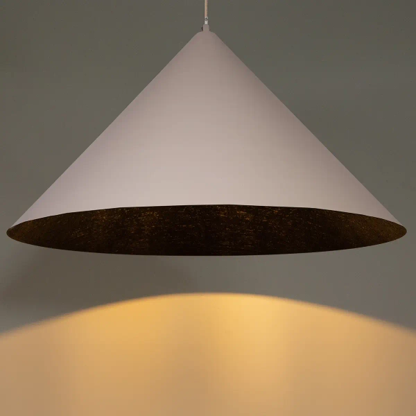 Lampa wisząca stożek VESUVIO 41073 nad stół czarna beżowa