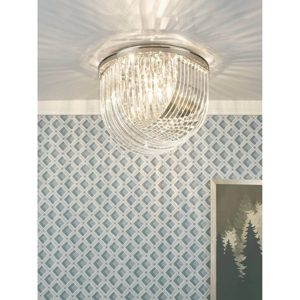 Lampa sufitowa Eltham ELT5238-EH Dar Lighting kryształ pałacowa nikiel srebrna