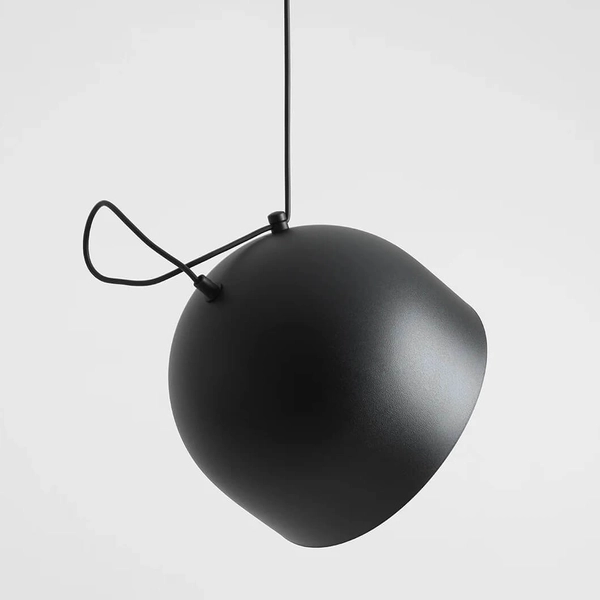 Wisząca lampa pająk Noor 1122E_1 Aldex metalowe klosze czarne