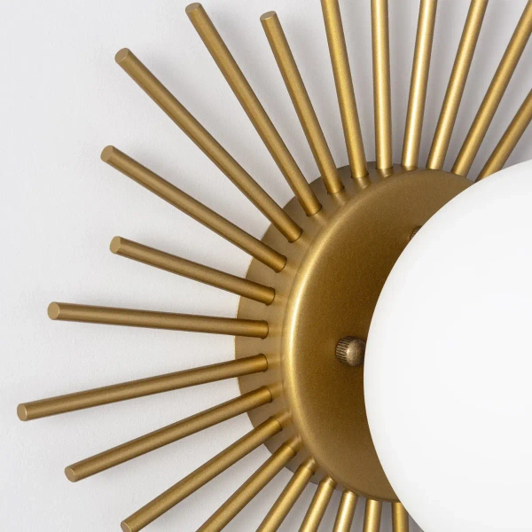 Sypialniany kinkiet Milano ABR-KV-E14 Abruzzo szklana kula złoty