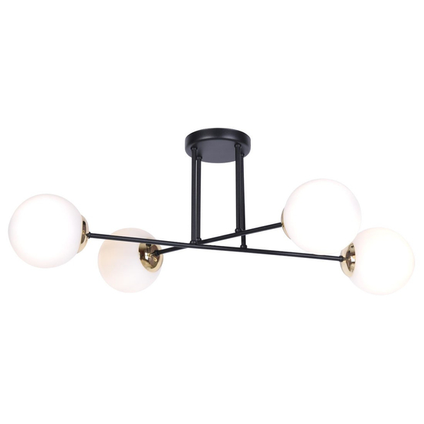 Przysufitowa lampa loftowa ISLA K-4914 Kaja szklane kule balls białe czarne