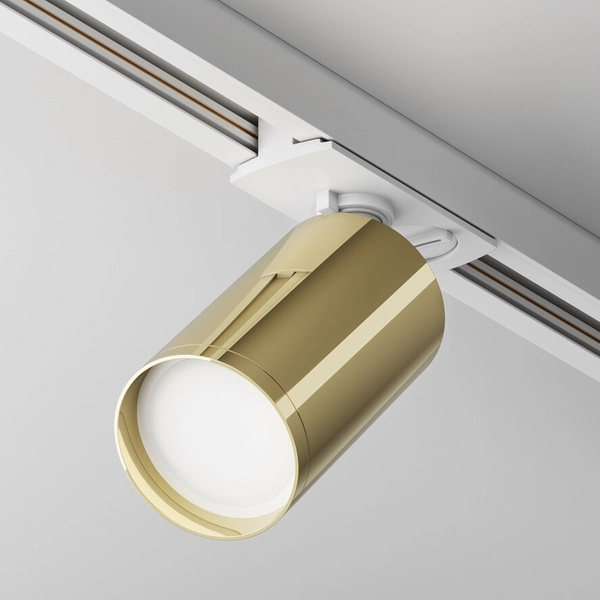 Szynowa lampa sufitowa Focus TR020-1-U-GU10-WG 1-fazowa ścieżka świetlna złoty biały
