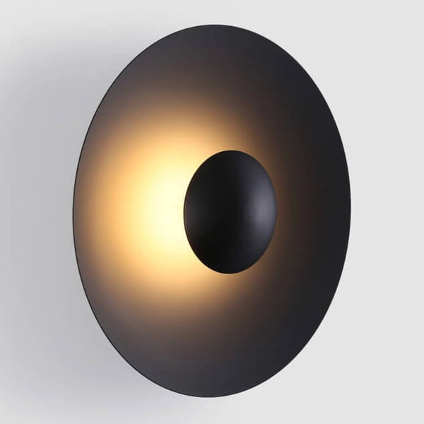 Okrągły kinkiet ścienny Retro ABR-KO12W-B LED 12W 2700K do salonu czarny