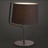 Lampka stołowa z abażurem CHICAGO T0029 Maxlight metal tkanina czarna