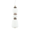 Ceramiczna lampa wisząca CERAMIC 11701 LED 19W 3000K szara biała