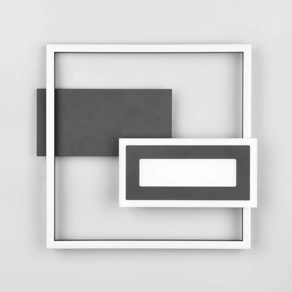 Ledowy plafon Spiro R67862132 RL Light LED 22W 3000K prostokątny czarny