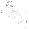 Regulowany kinkiet ekologiczny SL.1028 drewniana lampa