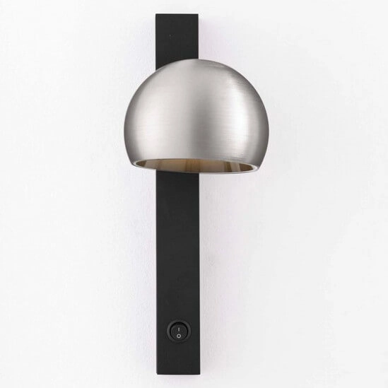 Naścienny kinkiet FRONTERA LE44940 LED 10W 3000K regulowany szary czarny