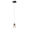 Wisząca lampa BERLIANE 00430/04/60 LED 4W 2700K szklana czarna złota