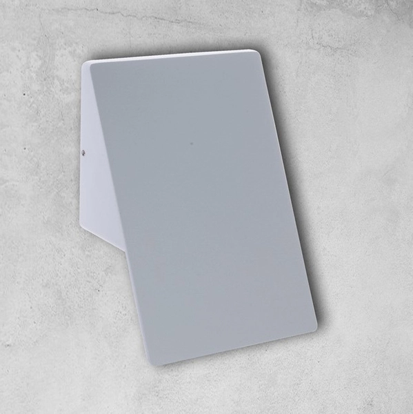 Zewnętrzna LAMPA ścienna PLAIN ML096 Milagro elewacyjna OPRAWA metalowa LED 10W 4000K outdoor IP44 biała