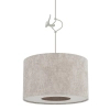 Lampa abażurowa wisząca CEDRO 11664 do salonu beżowa