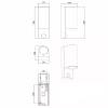 Ścienna lampa zewnętrzna ZARO 69803/02/30 Lucide IP65 czarna