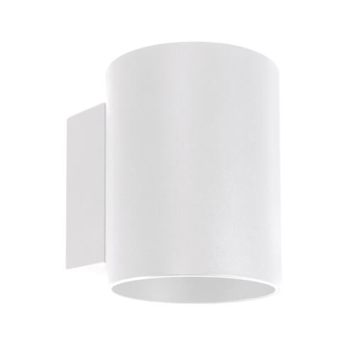Kinkiet LAMPA ścienna SONIA 03958 Ideus okrągła OPRAWA metalowa tuba loft biała