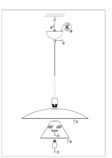 Lampa wisząca Millinge 108430 Markslojd metalowa do salonu biała