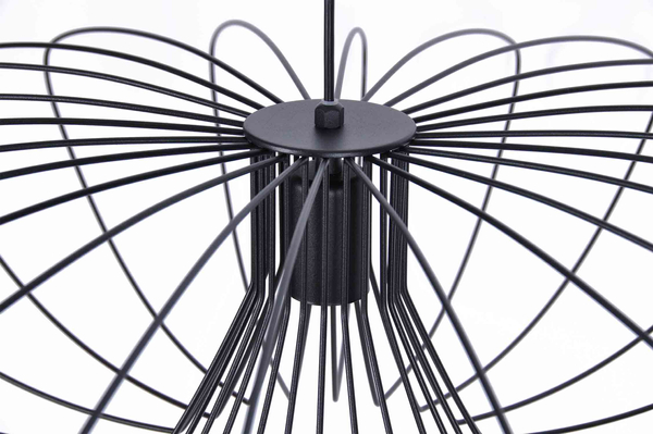 Wisząca lampa Tizi K-3409 industrialny druciak czarny