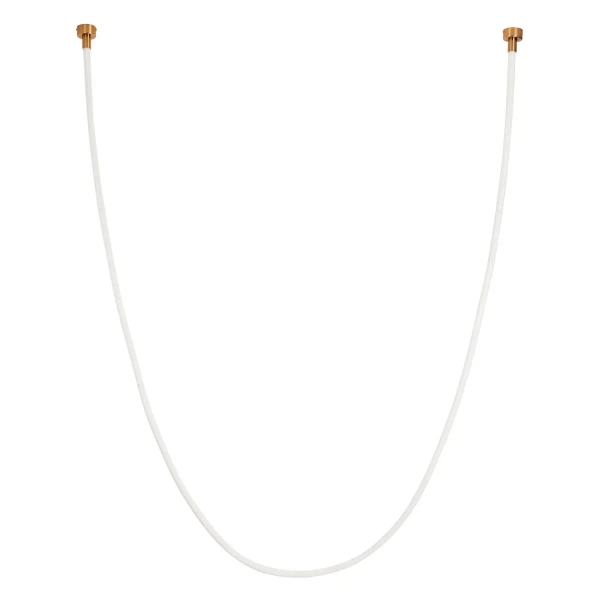 Lampa wisząca SNAKE MD1021-4 biała złota metal PVC LED 60W 3000K 4M wąż ledowy nowoczesna