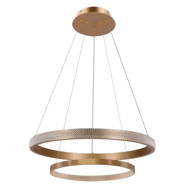 Pierścieniowa lampa wisząca Hashim 32-28433 LED 34+22W 4000K nad stół złota