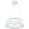 LAMPA wisząca CROTONE 48801CH-45 Globo plisowana OPRAWA zwis LED 45W 3000K - 6000K kryształki biały przezroczysty