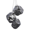 Lampa wisząca Rock 97657 Endon 3-punktowa zwis kamienie chrom