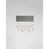 Kinkiet ścienny glamour OLEVIRA LE45150 LED 15W 3500K kryształy szare