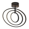 Sufitowa lampa okręgi Avali 80682 LED 24,12W 3000K czarny biały