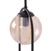 Kulista wisząca lampa Venta K-5121 Kaja kule balls bursztynowe czarne