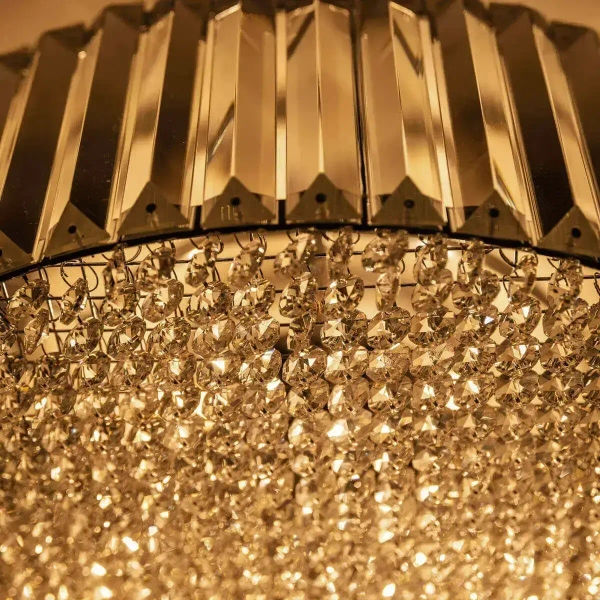 Lampa sufitowa glamour PRINCE C0360-05B-F4AC z kryształami przezroczysta