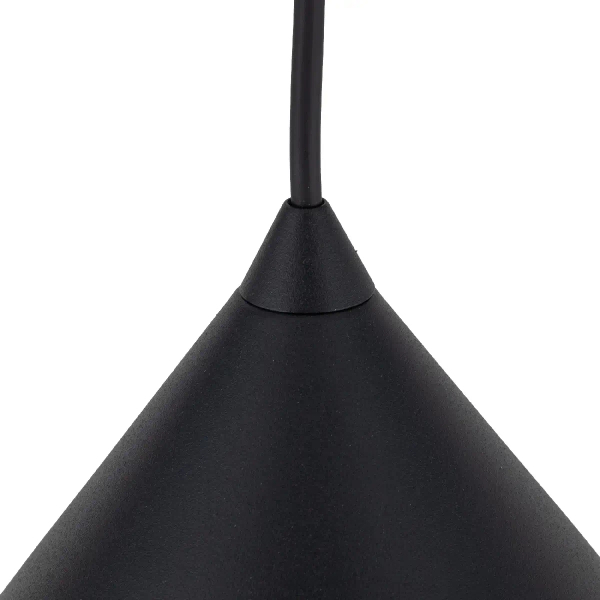 Zwisająca lampa do kuchni Cono 6630 stożkowa nad blat czarny