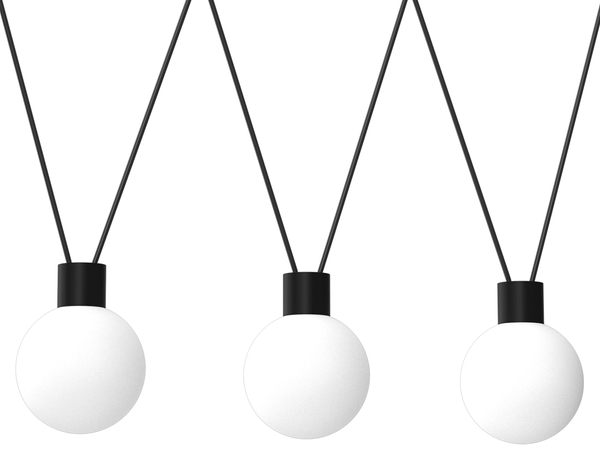 Lampa wisząca Capri MLP8818 szklana loftowa kule czarna