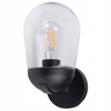 Zewnętrzna lampa ścienna SLP8204 szklany kinkiet do ogrodu czarny