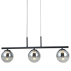 Lampa wisząca szkło Velada PND-34381-3-BK LED 45W 3000K czarny przydymiony