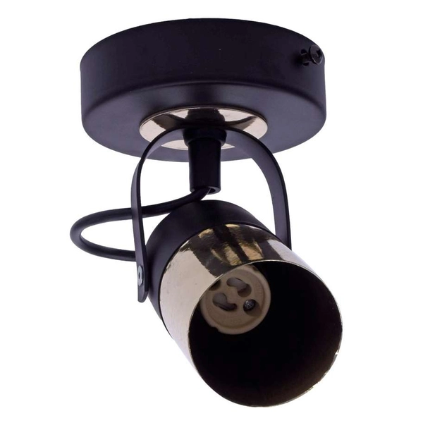 Kinkiet LAMPA ścienna WILSON MLP4850 Milagro metalowa OPRAWA regulowany reflektorek industrialny czarny mosiądz