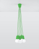 LAMPA wisząca SL.0583 pająk OPRAWKA zwis industrialny przewody kable zielony