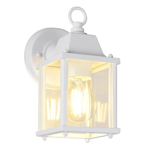 Metalowa lampa ścienna na taras MIRANDE 262260131 IP23 biała