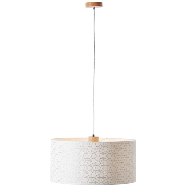 Zwisowa lampa Galance 99186/75 z abażurem drewniana biała