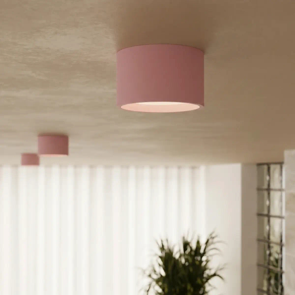 Lampa sufitowa różowa MODO SL.2466 1xGx53 metalowa tubka