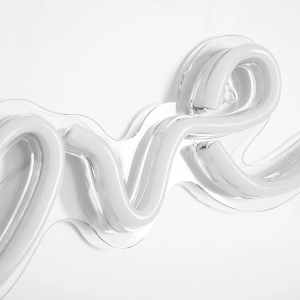 Lampka neonowa LED stołowa Neon FM-WN01 Zumaline love różowa biała