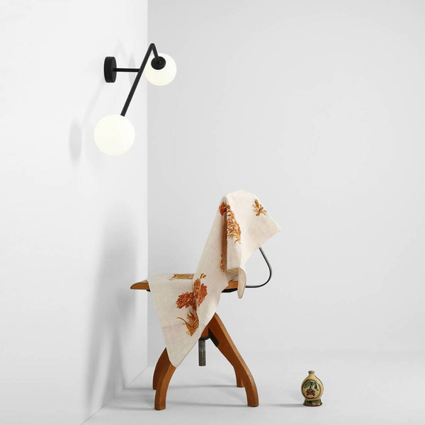 Modernistyczna lampa ścienna PURE 1064D1 Aldex szklane kule