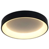 Okrągła LAMPA sufitowa GEORGIA LP-049/1C BK Light Prestige metalowa OPRAWA natynkowa LED 36W 3000K czarna