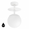 Łazienkowa lampa sufitowa Plaat PLB110S3 szklana dysk IP44 biały