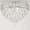 Plafon sypialniany Capri 19027-L nasufitowa lampa chrom crystal