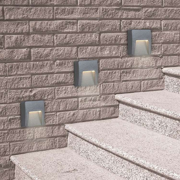 Schodowa LAMPA zewnętrzna TRENTO 8894 Rabalux LED 3W 4000K elewacyjna IP65 grafitowa