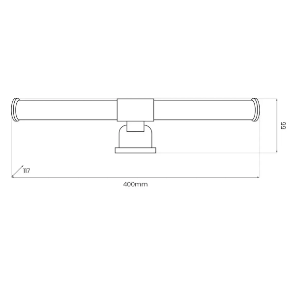 Łazienkowa lampa naścienna Apa ML2252 LED 6W 4000K IP44 czarny
