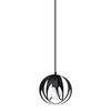 Salonowa lampa wisząca SL.1087 metalowa kula druciana czarna