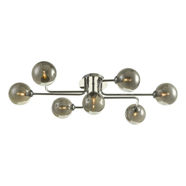 Lampa sufitowa okrągła Reyna REY3450-01 kule chrom przydymione