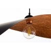 Lampa wisząca LEAF miedziana czarna 1xE27 kompozyt do salonu 41919