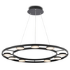 Okrągła lampa wisząca Fad MOD070PL-L63B3K LED 63W 3000K czarna