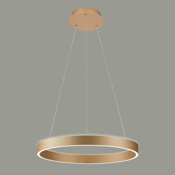 Lampa zwisająca Brasco PND-56215D-080RPC-GD-3KS4K-TRDIMM Italux LED 80W 3000-4000K złota