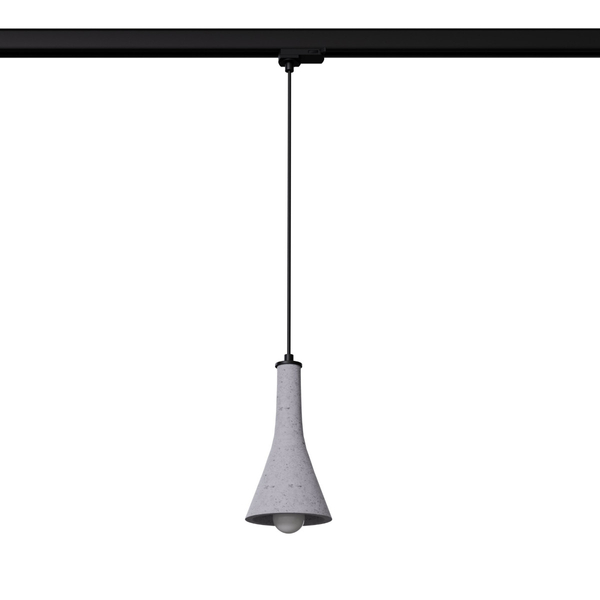 Wisząca lampa betonowa do szyn 3-fazowych REA MYL.00434 szara