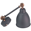 Kinkiet LAMPA ścienna SONNY MB-HN5010-1-B Italux metalowa OPRAWA regulowana na wysięgniku reflektorek loft grafitowy